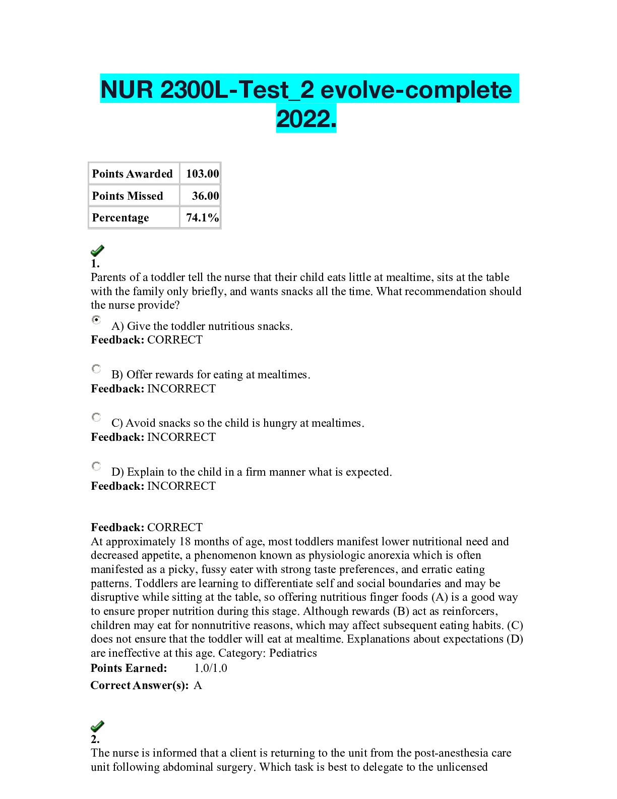 Preview of NUR 2300L-Test_2 evolve-complete 2022.